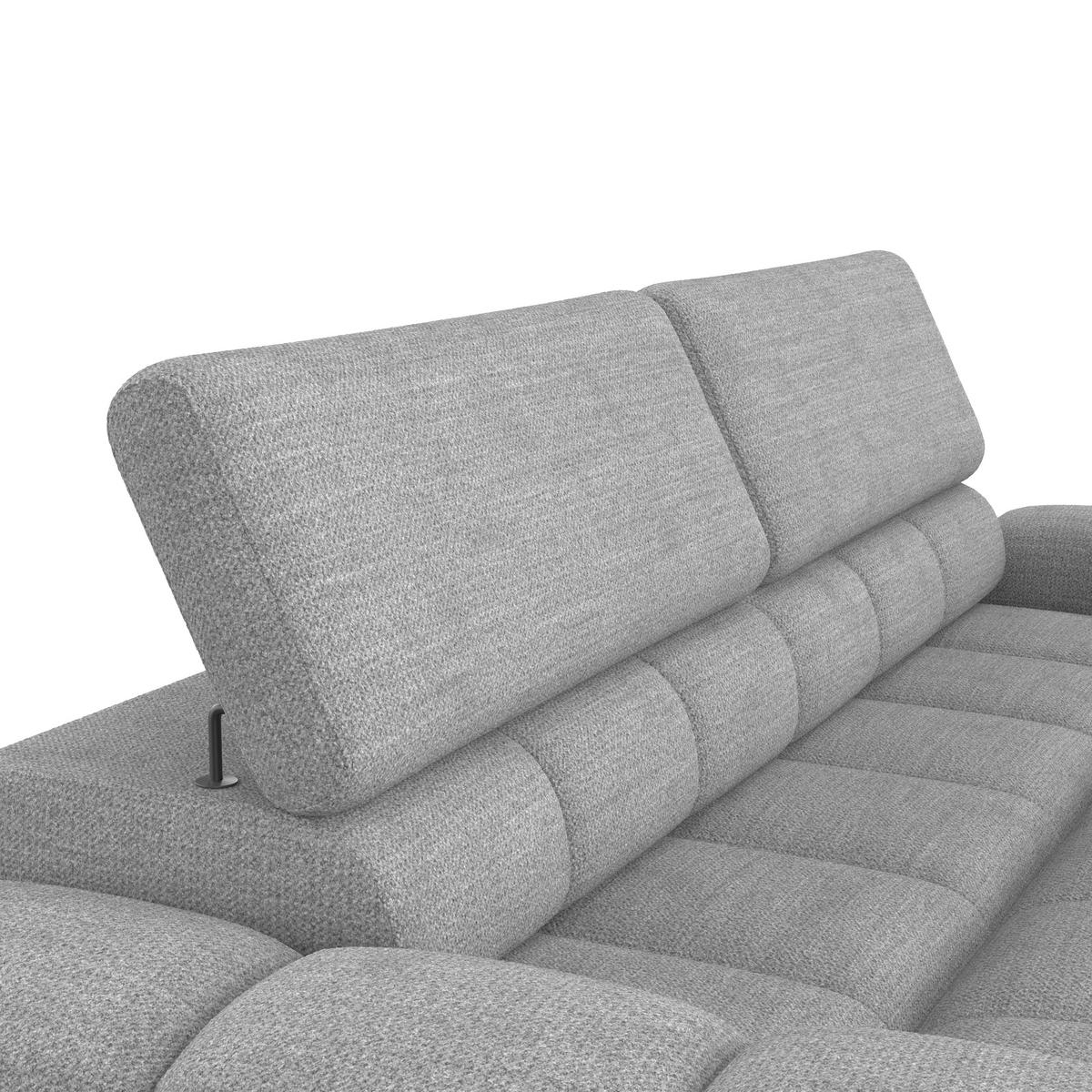 Velika Sofa Bull - siva/crna, Trend, tekstil/plastika (248/77-97/108cm) - Luca Bessoni
