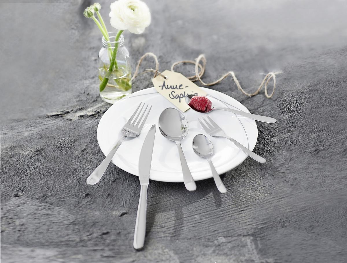 ZESTAW SZTUĆCÓW 630-430 - kolor stalowy, Basics, metal - Justinus