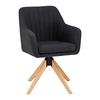 ARMLEHNSTUHL LUCITA - Anthrazit/Naturfarben, MODERN, Holz/Textil (58/87/60cm) - Bessagi Home