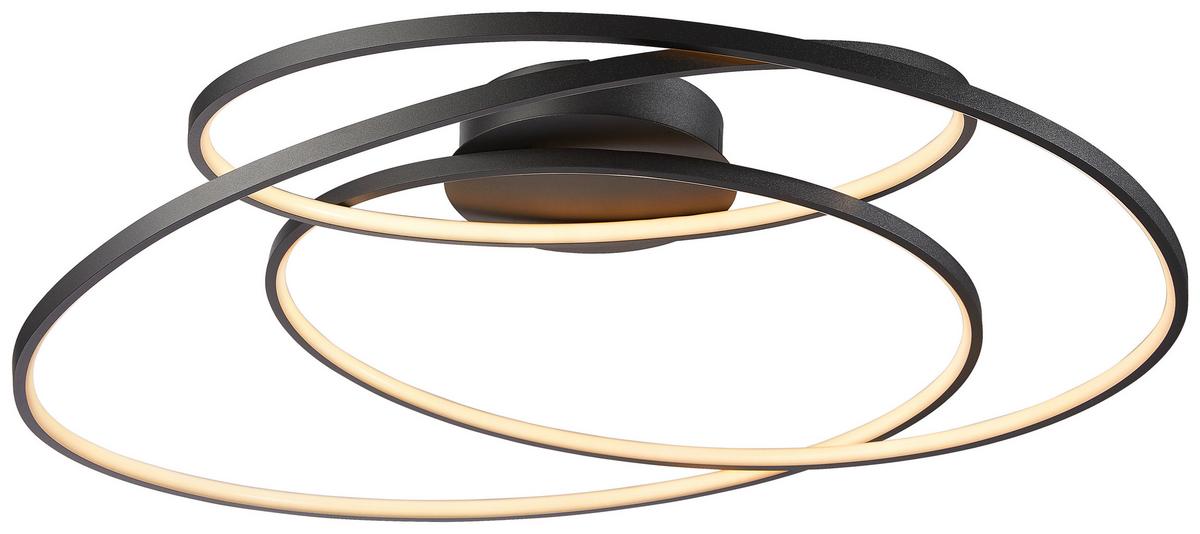 LAMPA SUFITOWA LED 673918032 GALE - czarny, Design, metal (80/14cm) - Trio Leuchten