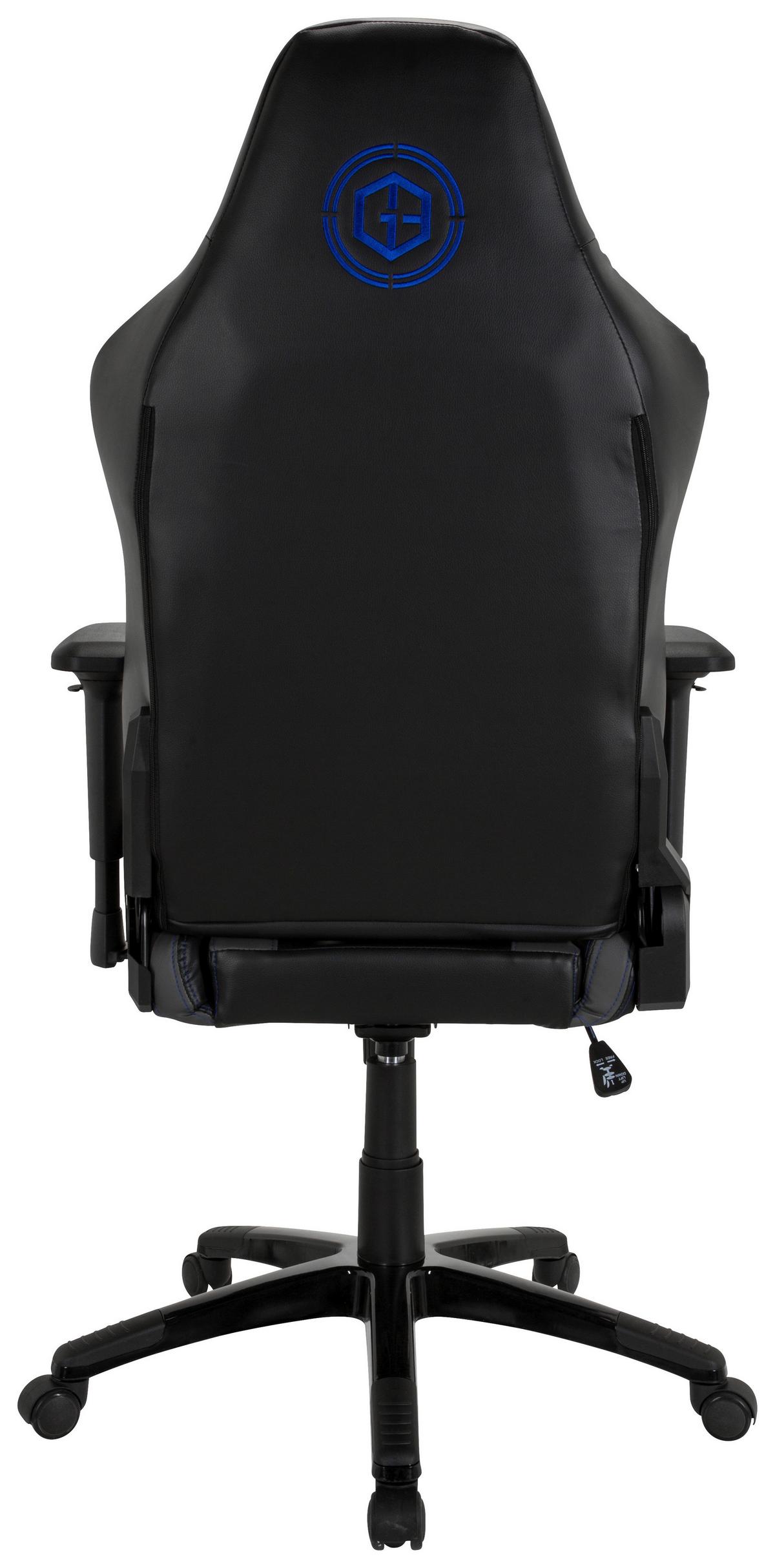 Gaming Stol Gamebreaker Polarys I, Siva, Modra - modra/siva, Moderno, umetna masa/tekstil (74/133/62cm) - MID.YOU