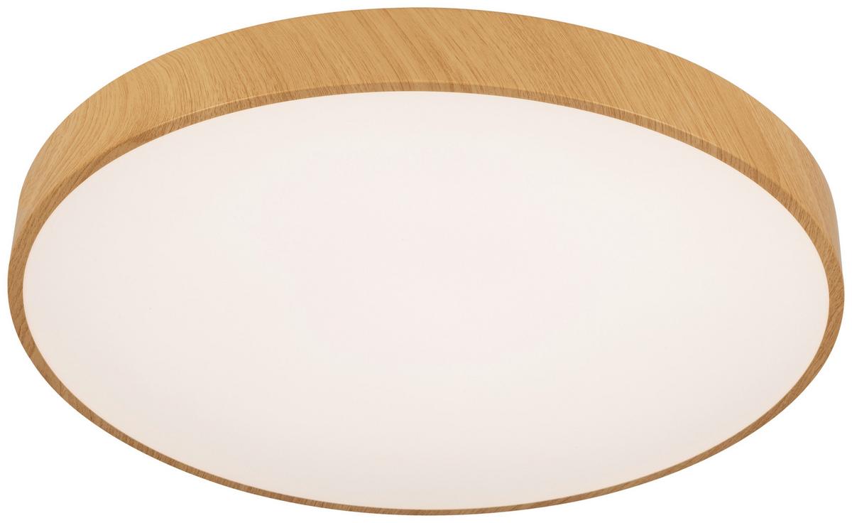 LAMPA SUFITOWA LED VADUZ - kolor naturalny/biały, Trend, tworzywo sztuczne/metal (50/13cm) - Novel