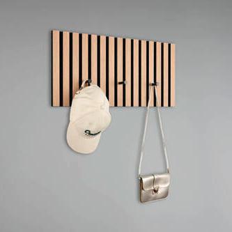 Garderobenleiste Grace Eiche Artisan - Eiche Artisan, MODERN, Holzwerkstoff/Textil (60/30/7cm) - Mömax