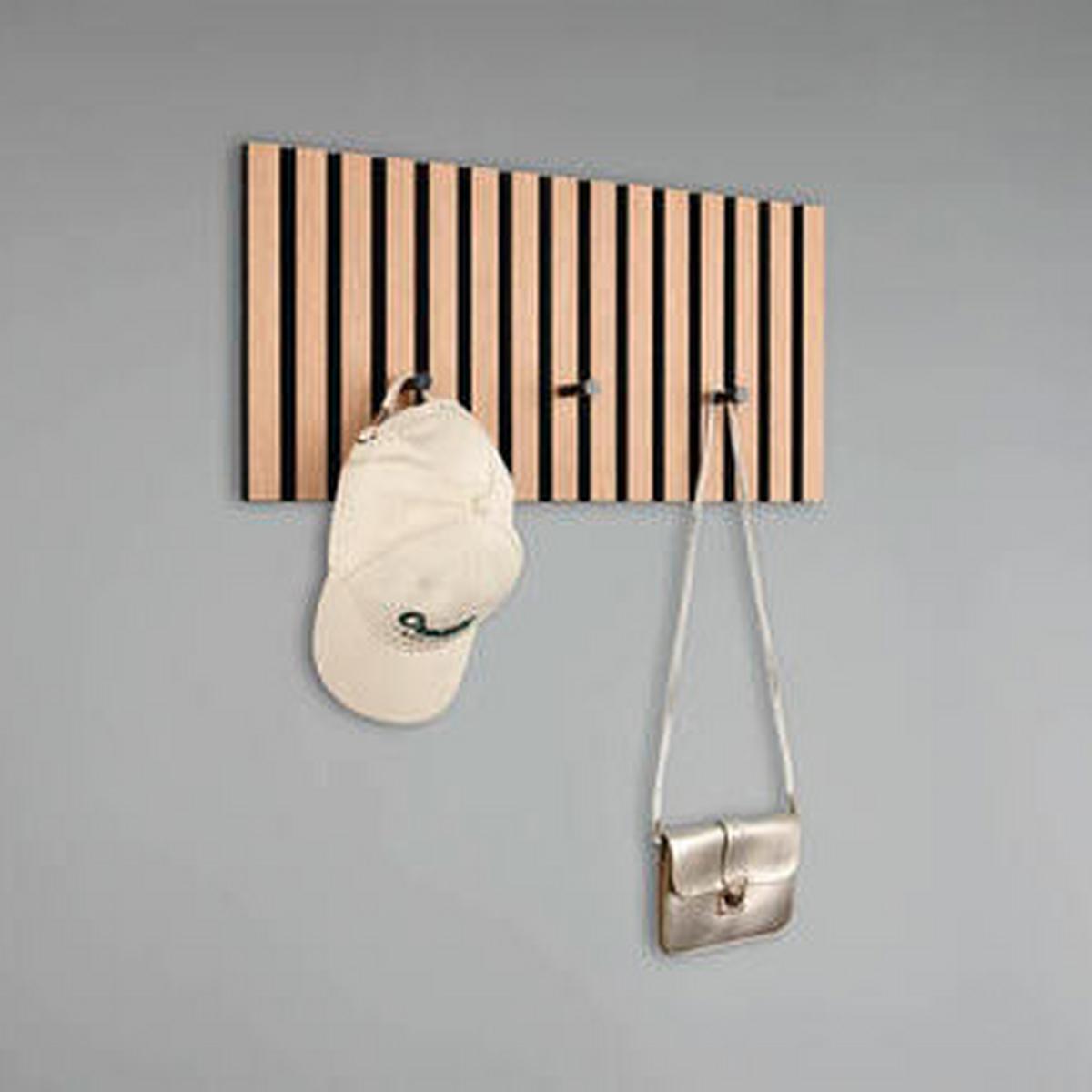 Garderobenleiste Grace Eiche Artisan - Eiche Artisan, MODERN, Holzwerkstoff/Textil (60/30/7cm) - Mömax