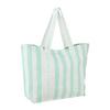 Strandtasche Mia Weiß/Mintgrün - Weiß/Mintgrün, Textil (43/60/18cm) - Mömax