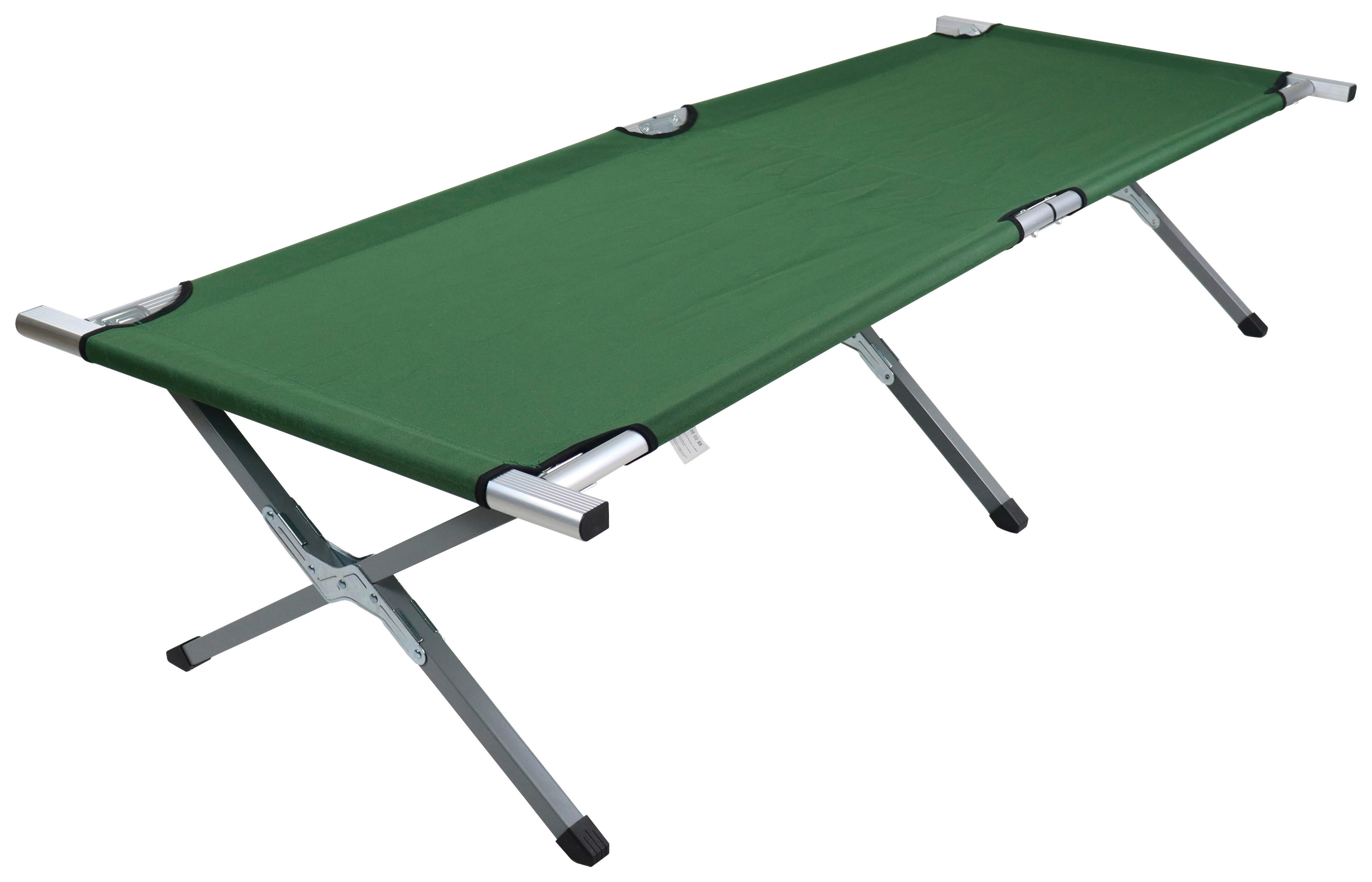 Postelja Za Kampiranje Tosali L, Zelena - zelena, Moderno, kovina/tekstil (70/210cm) - Ambia Garden