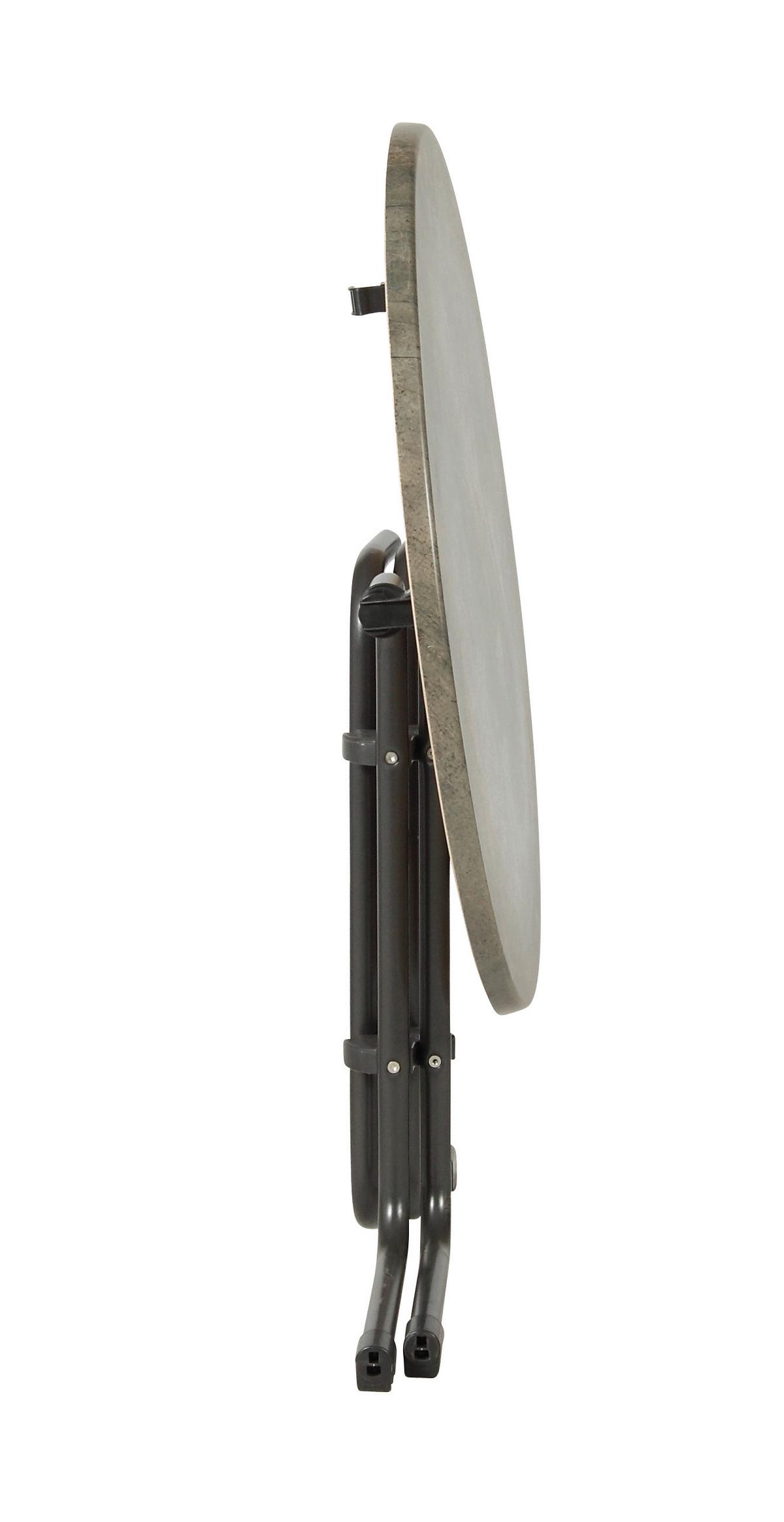 Vrtna Zložljiva Miza Acamp, Siva - siva/antracit, Basics, kovina/leseni material (80/72cm) - Gardenson