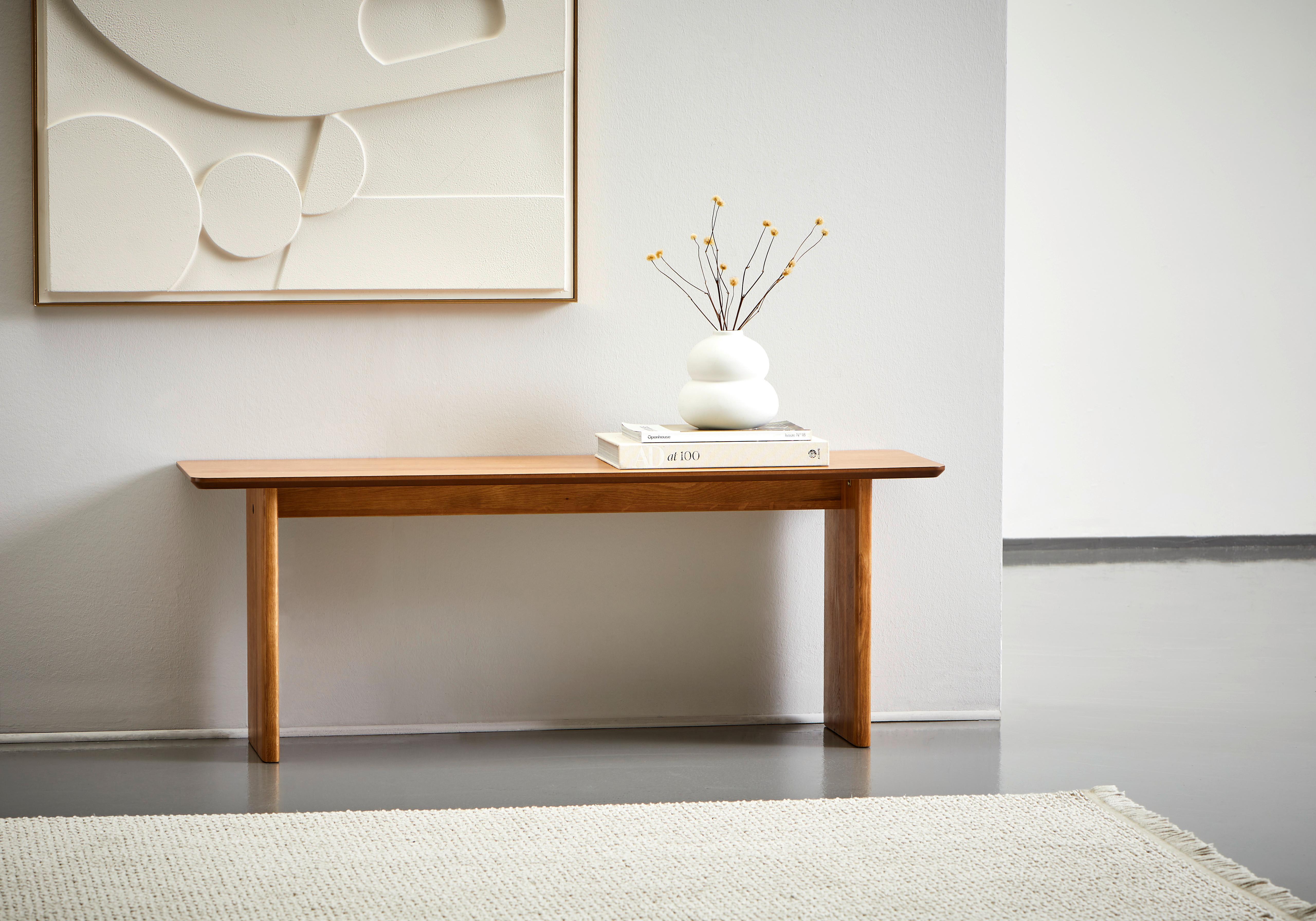 ŁAWKA LISA - kolor naturalny, Konventionell, materiał drewnopochodny (120/37/35cm) - MID.YOU