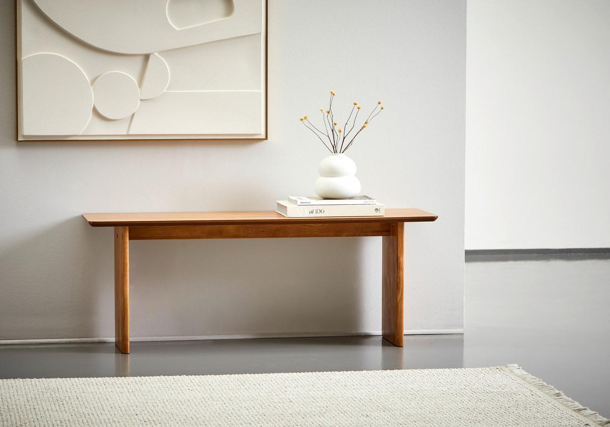 ŁAWKA LISA - kolor naturalny, Konventionell, materiał drewnopochodny (120/37/35cm) - MID.YOU