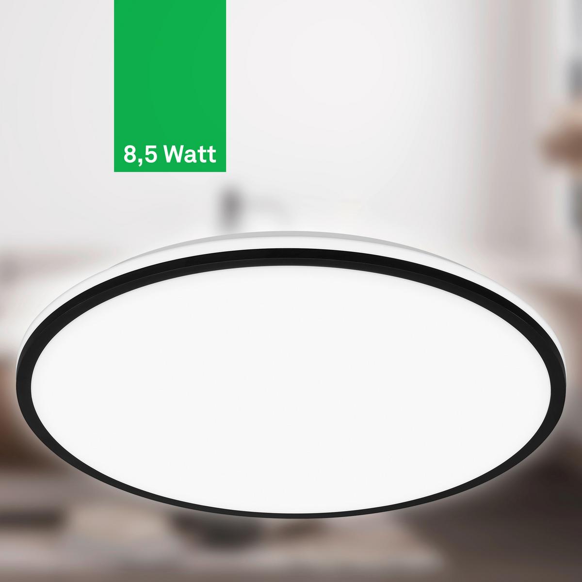 LAMPA SUFITOWA LED 3836015 PULAP A - czarny, Basics, tworzywo sztuczne (33/6cm)