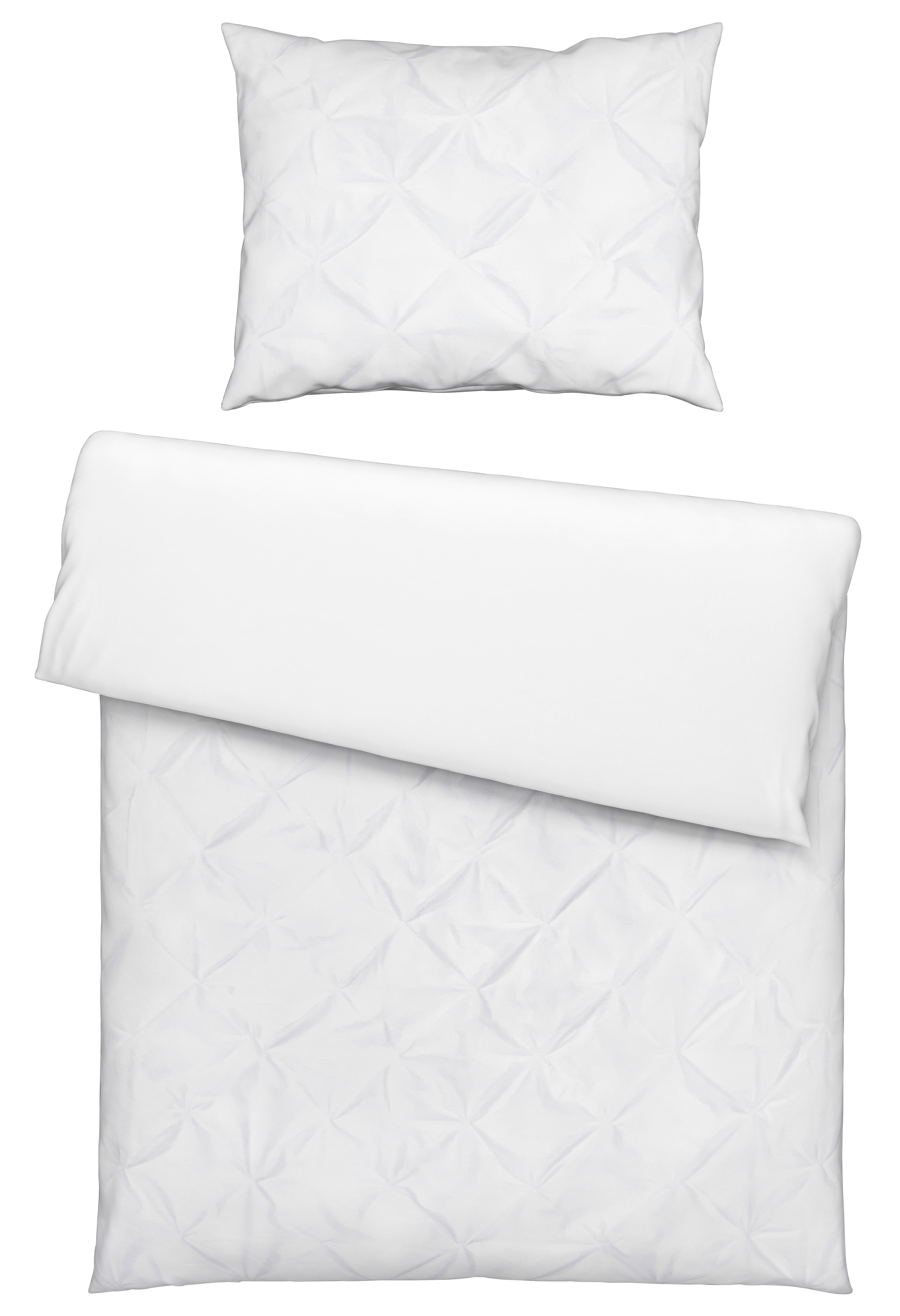 Bettwäsche Kate Weiß ca. 140x200cm - Weiß, LIFESTYLE, Textil (140/200cm) - Modern Living