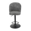 BARPALL ROMY - grå/svart, Modern, metall/textil (53/99-119/48cm) - Mömax