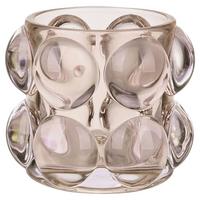 Suport pentru lumânări Linus - bej, sticlă (8/7cm) - Mömax