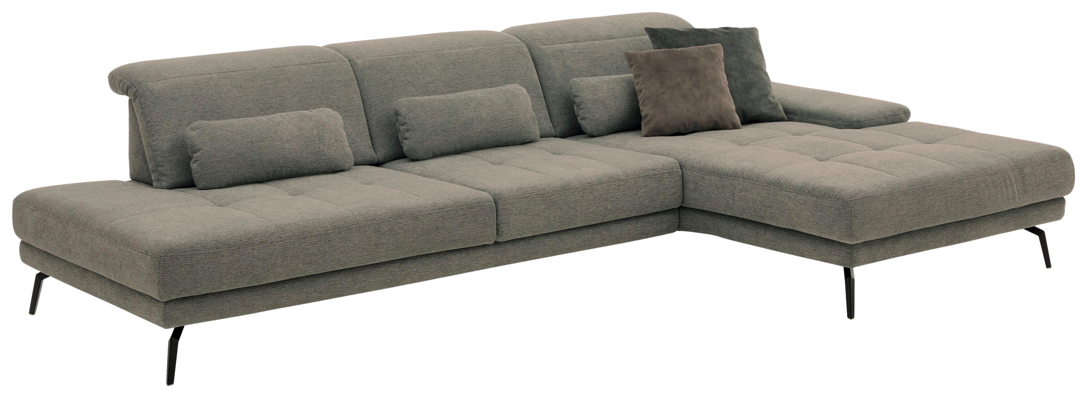 Sarokkanapé Henley - szürke, Modern, faalapú anyag/textil (328/98/190cm) - Premium Living