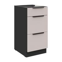 Corp inferior de bucatarie ARONA - alb/bej, Modern, metal/material pe bază de lemn (40/82/52cm)