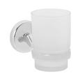 Zahnputzbecher Vision in Chrom aus Glas - Chromfarben, Metall (7/9,5/11,5cm) - MÖMAX modern living