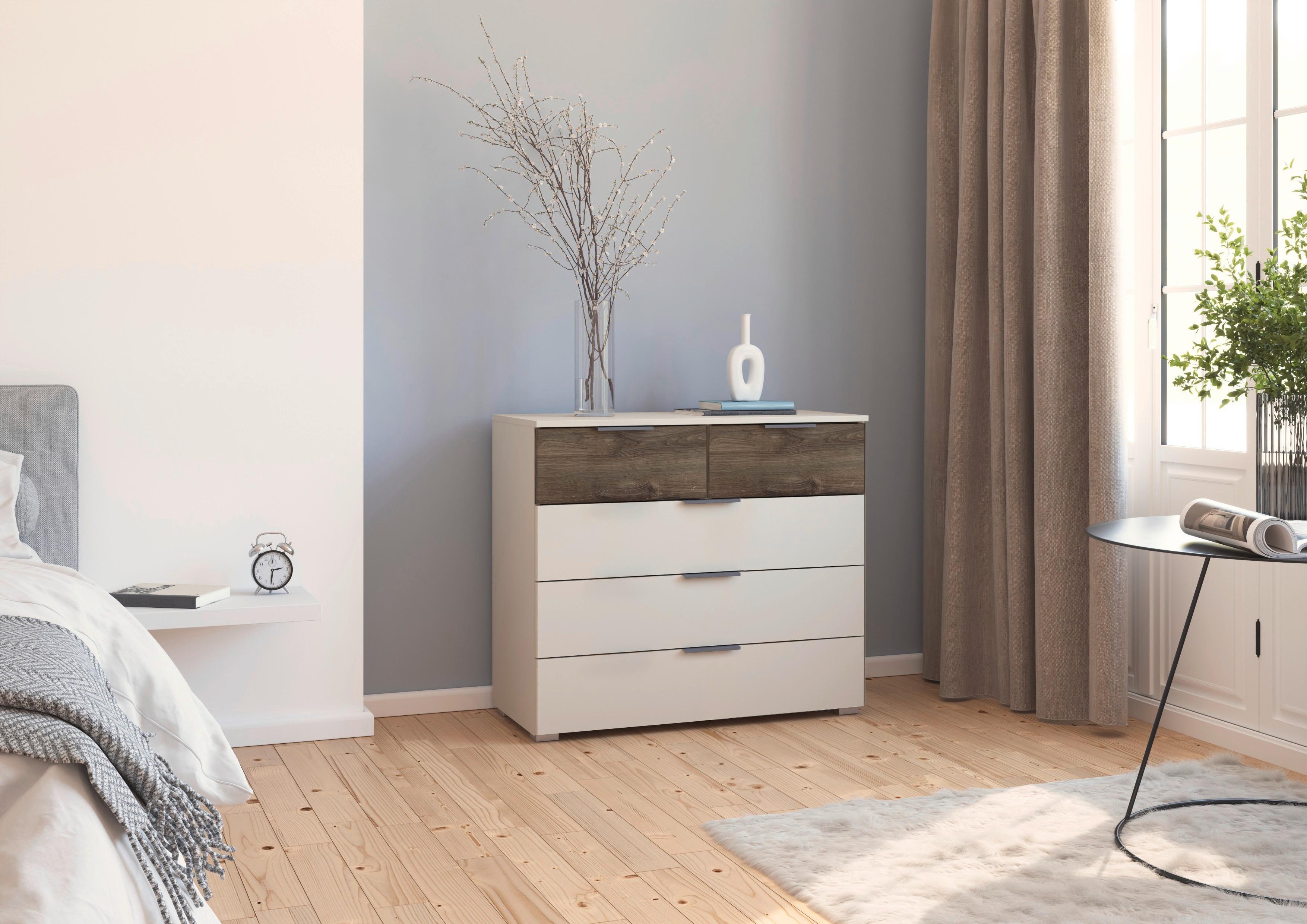 COMODA SAJO - șampanie, Trend, material pe bază de lemn (93/81/42cm) - Premium Living