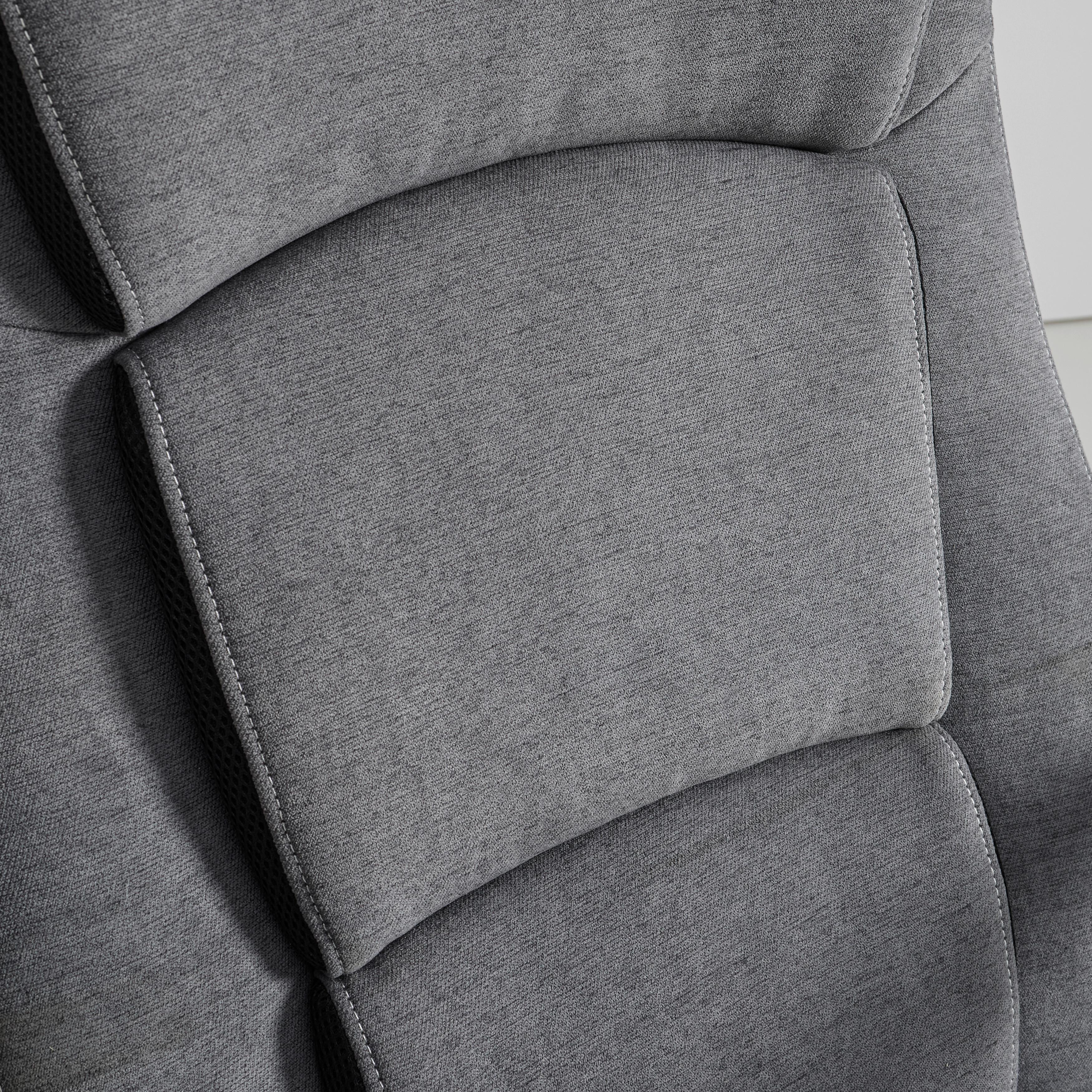 KONTORSSTOL NICO -EXKLUSIV- - silver/grå, Modern, metall/textil (66/115-123/74cm) - Mömax