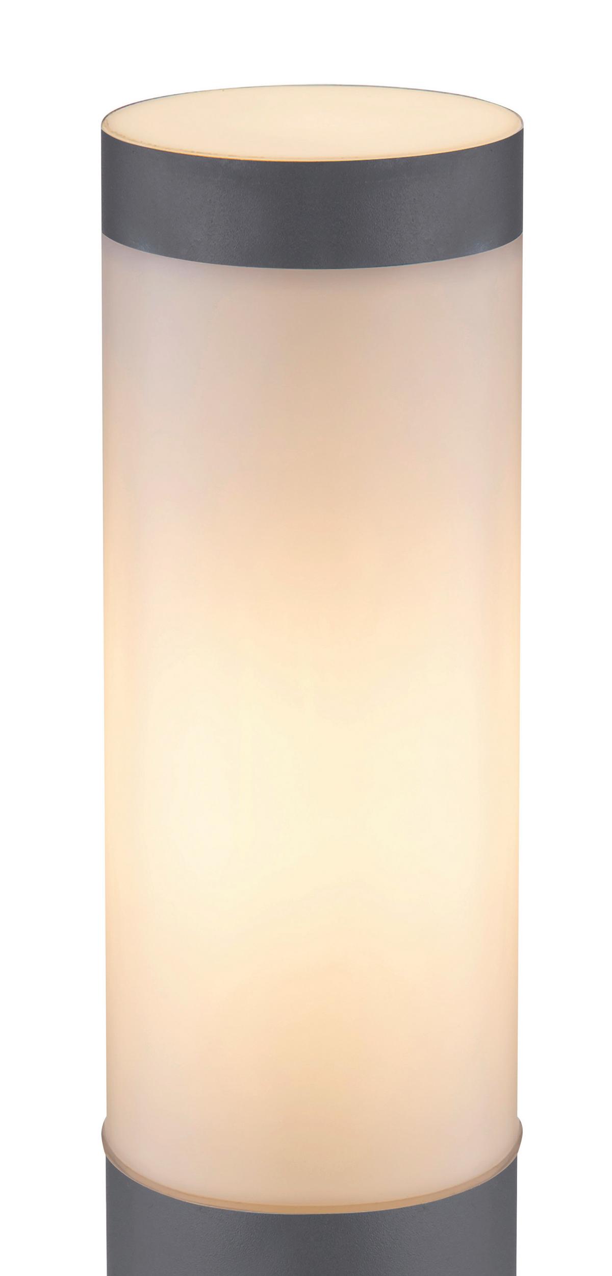 AUSSENLEUCHTE BOSTON - Anthrazit/Opal, Basics, Kunststoff/Metall (7,6/39cm) - Globo