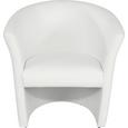 Fotelj Hugo - črna/bela, Basics, umetna masa/tekstil (69/76/59cm) - Mömax modern living Fotelj Hugo - črna/bela, Basics, umetna masa/tekstil (69/76/59cm) - Mömax modern living