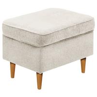 HOKER HUGO - kremowy/dąb wotan, Basics, tkanina/drewno (63/43/42cm) - Carryhome