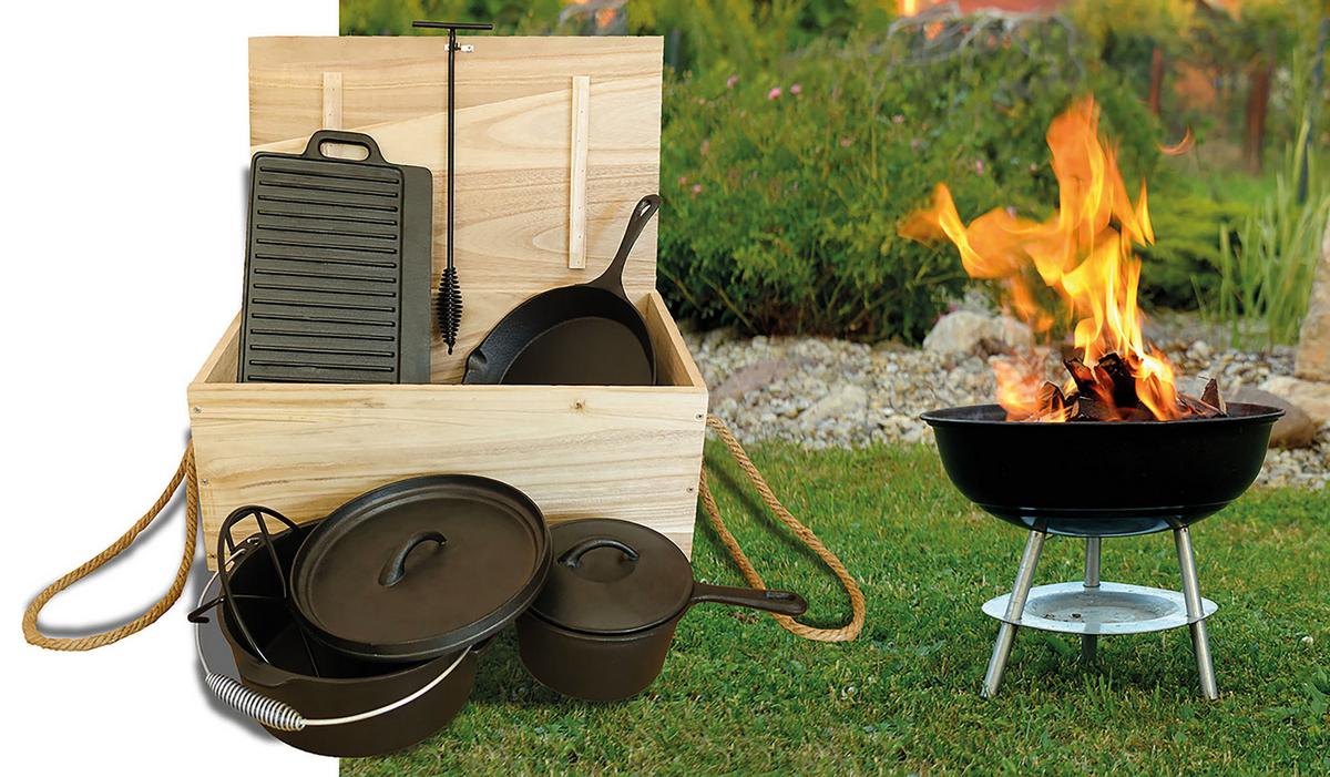 ZESTAW DUTCH OVEN 2273 - czarny, Konventionell, metal