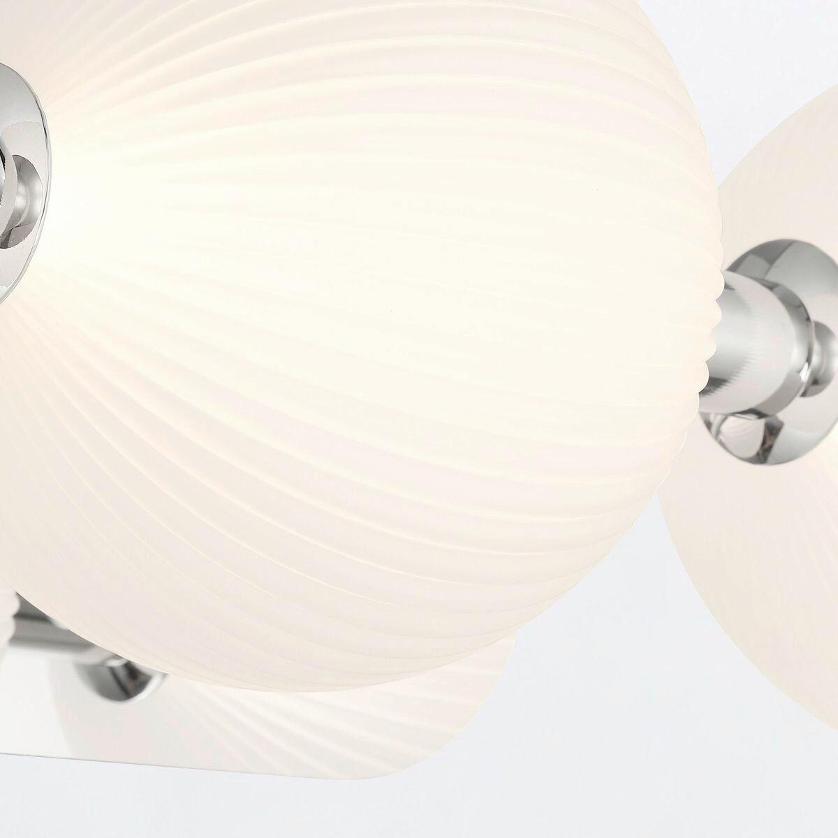 LED Falilámpa Qn-Palmas-3w-Pn - nikkelszínű, Konventionell, üveg/fém (15,1/58,7/20,3cm) - Elstead Lighting