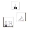 Set Stenskih Regalov Bicolour - 3 V Setu -sb- - bela/hrast, leseni material (30/12/30cm) Set Stenskih Regalov Bicolour - 3 V Setu -sb- - bela/hrast, leseni material (30/12/30cm)
