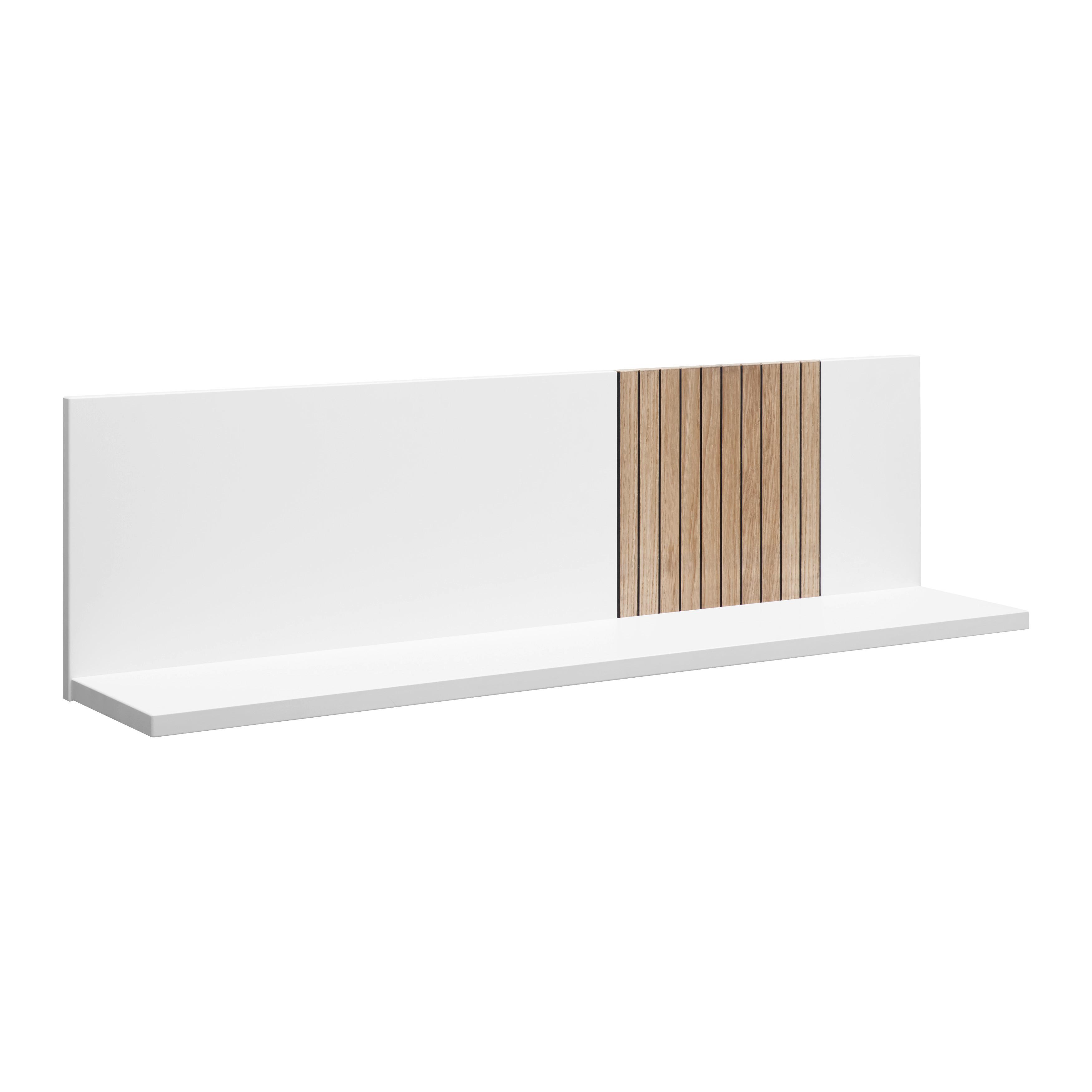 Wandboard Studio 11 in Weiss - Weiss, Modern, Holzwerkstoff (126/35/25cm) - Premium Living