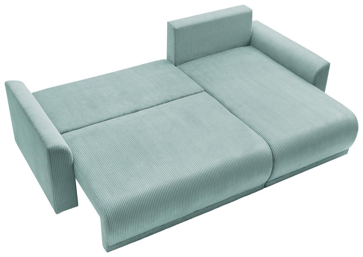 Coltar Kim - verde mentă, Modern, lemn (233/146cm) - Modern Living