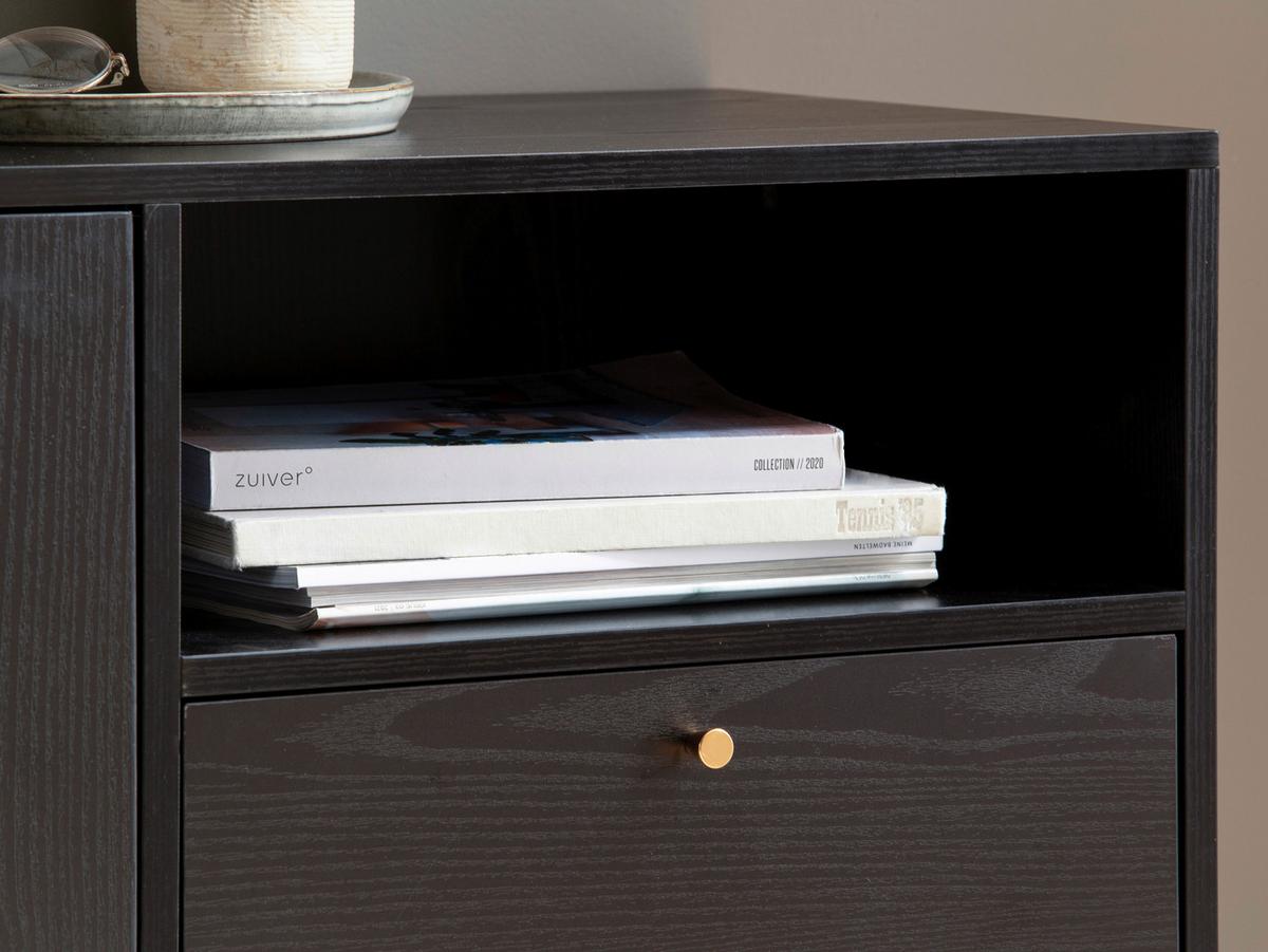 Komoda Wl6.826 - zlate barve/črna, Konvencionalno, kovina/leseni material (140/75/40cm) - Livetastic