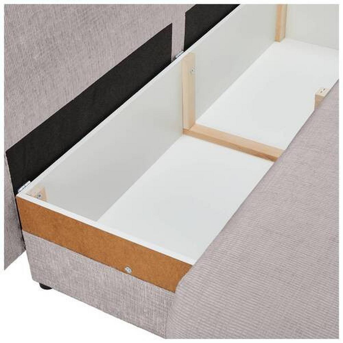 Trosjed Na Razvlačenje Virgo - bež/crna, Konvencionalno, tekstil/drvo (212/97/105cm) - Modern Living