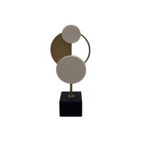 Szobor Grace - fekete/fehér, Lifestyle, kő/fém (11/26/6cm) - Modern Living