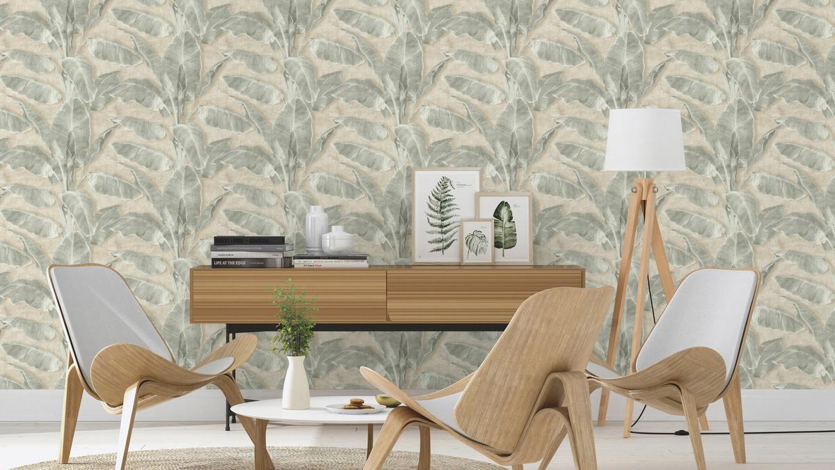 Tapete Cuba Grün - Grün, Natur, Textil (600/53cm) - Tesa