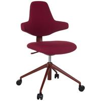 Pisarniški Stol Paliano, Rdeča - rdeča, Moderno, kovina/umetna masa (58/87 - 97/57cm) - MID.YOU