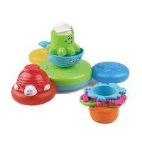 ZABAWKA DO KĄPIELI STAPELBECHER ANIMAL 8 TEILIG - różnokolorowy, Basics, tworzywo sztuczne - My Baby Lou