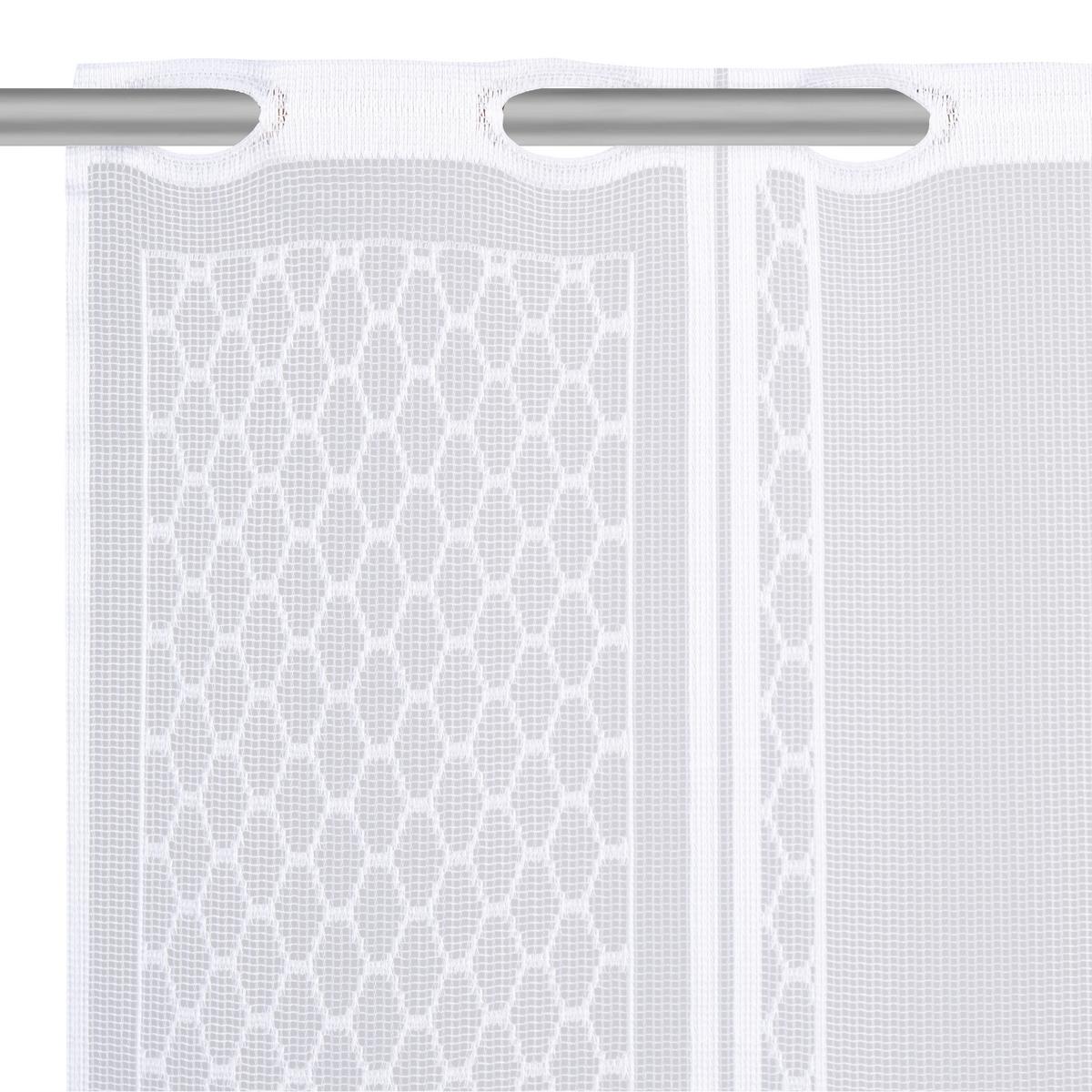 KOMPLET KRÓTKICH FIRAN BOGAM - biały, Konventionell, tkanina (150/75cm) - Esposa