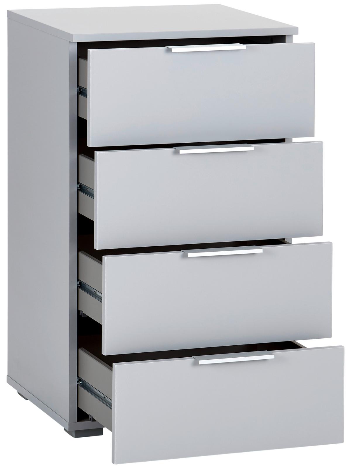 Comodă ALABAMA - gri deschis, Modern, material pe bază de lemn (47/81/42cm)