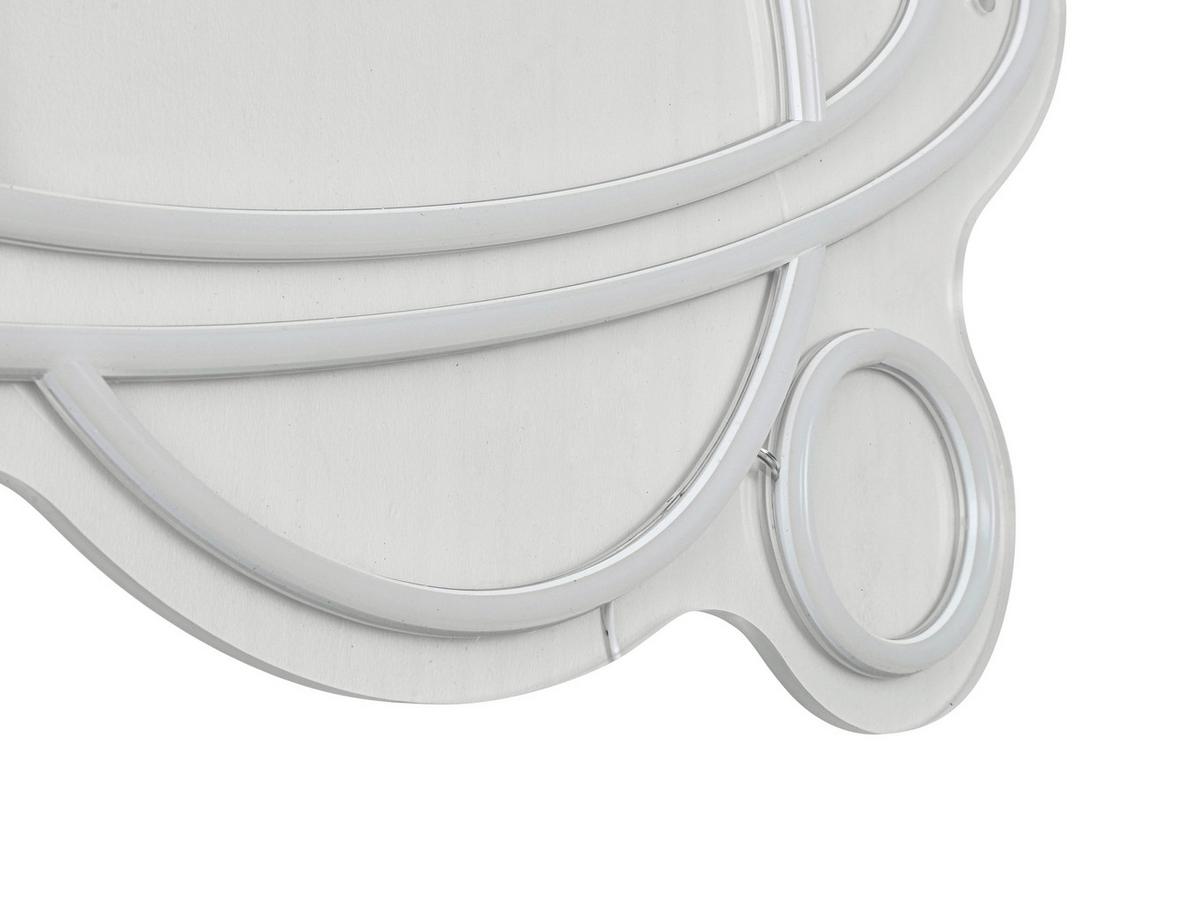 Lampă LED decorativă Erdio - alb/transparent, Modern, plastic (40/26/1cm) - Mömax
