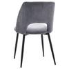 STOL ZOE - grå/svart, Lifestyle, metall/textil (51/82/57cm) - Mömax