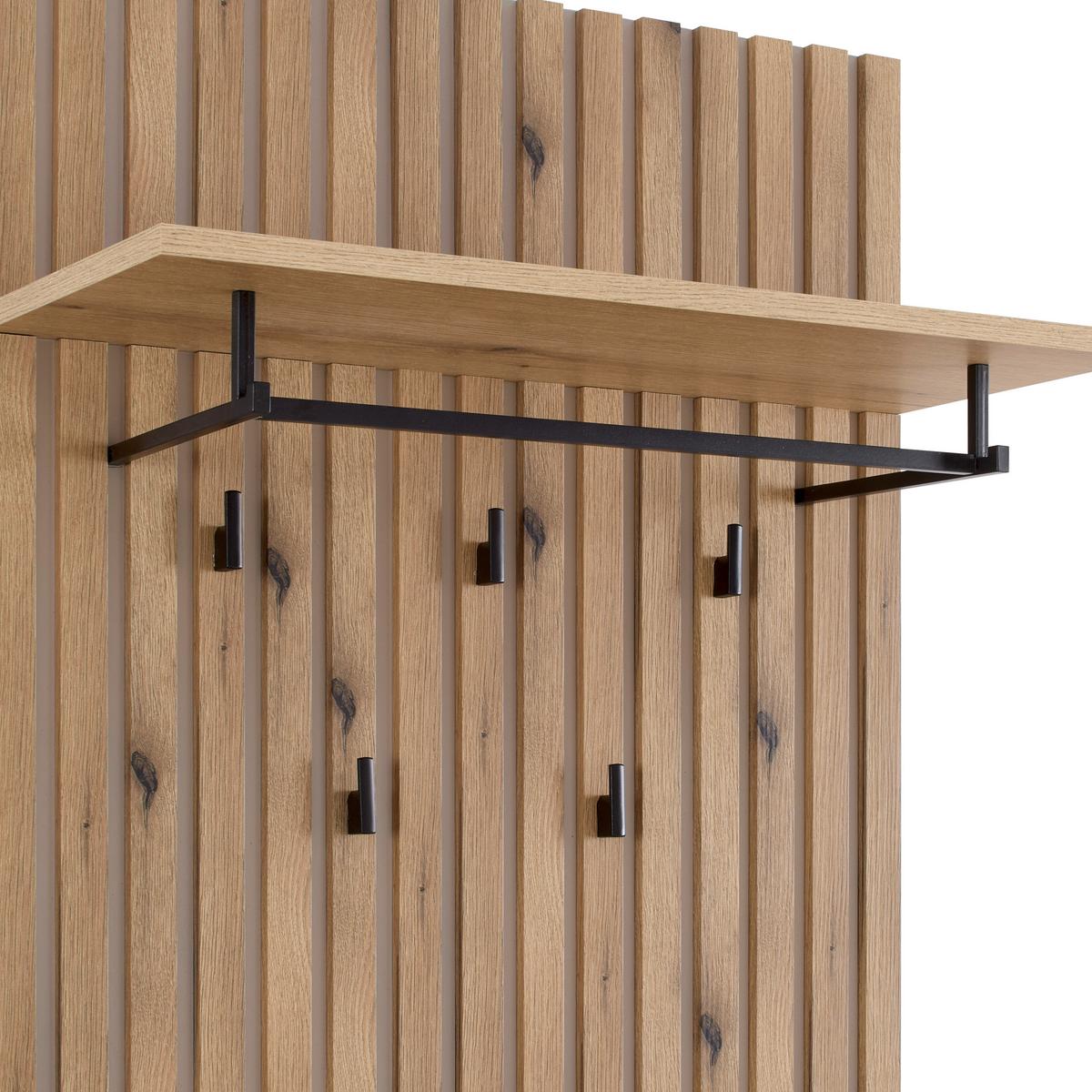 Garderobe Amivo Eichefarben/Kaschmir - Kaschmir/Eichefarben, MODERN, Holzwerkstoff (141/195/38cm) - Mömax