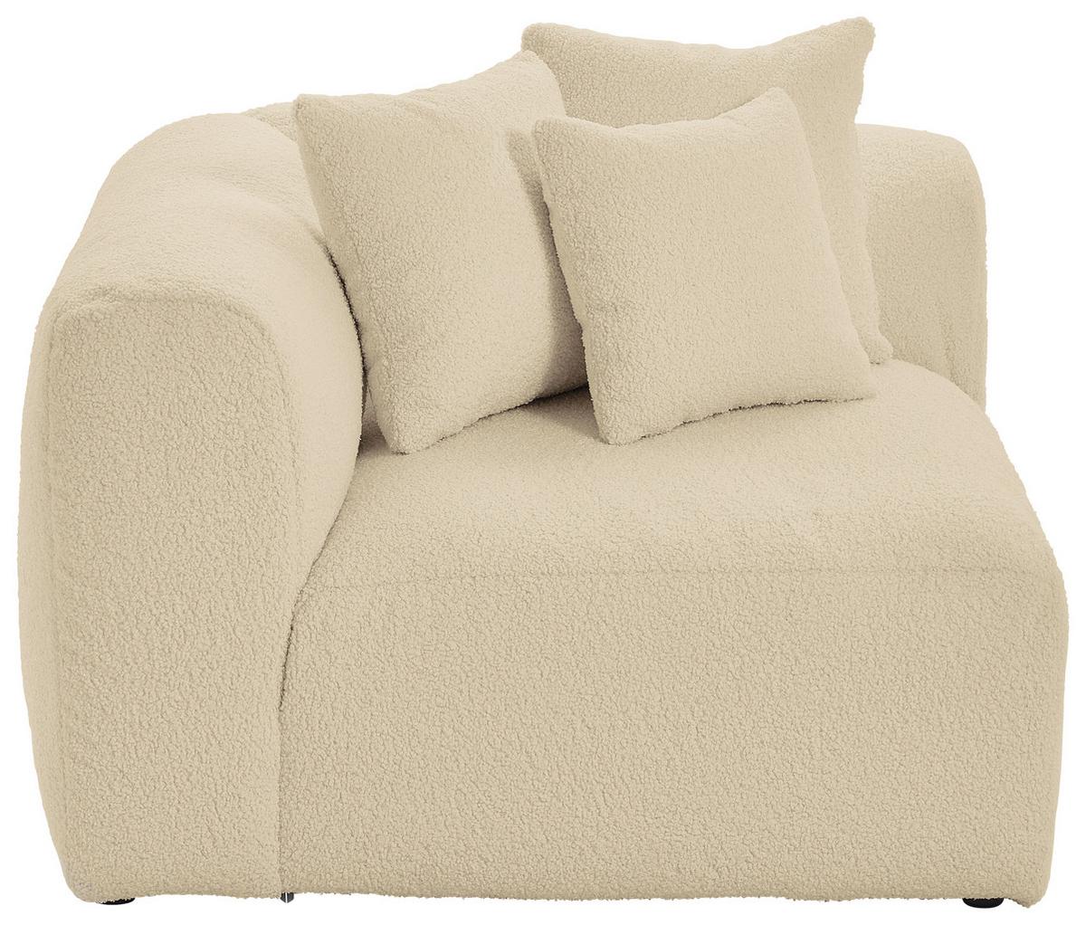 Modul Sofaelement Bloom Ecke Beige - Beige, Trend, Textil (115/70/115cm) - Livetastic