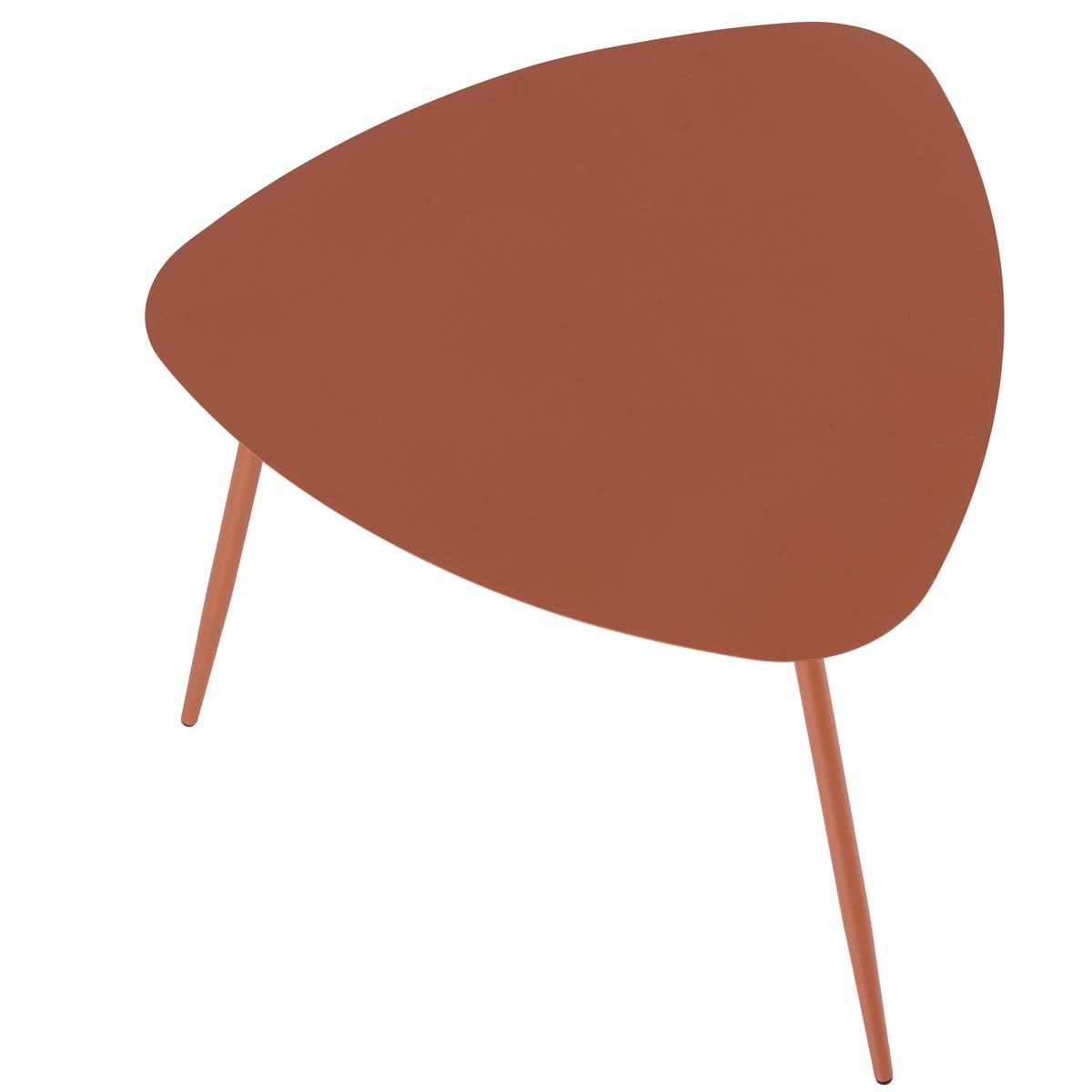 Dohányzóasztal Fine - narancs, Modern, fém (56/45,5/57,5cm) - Mömax