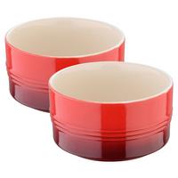 Auflaufformenset Elisa S Rot, 2-teilig - Rot, Konventionell, Keramik - Mömax