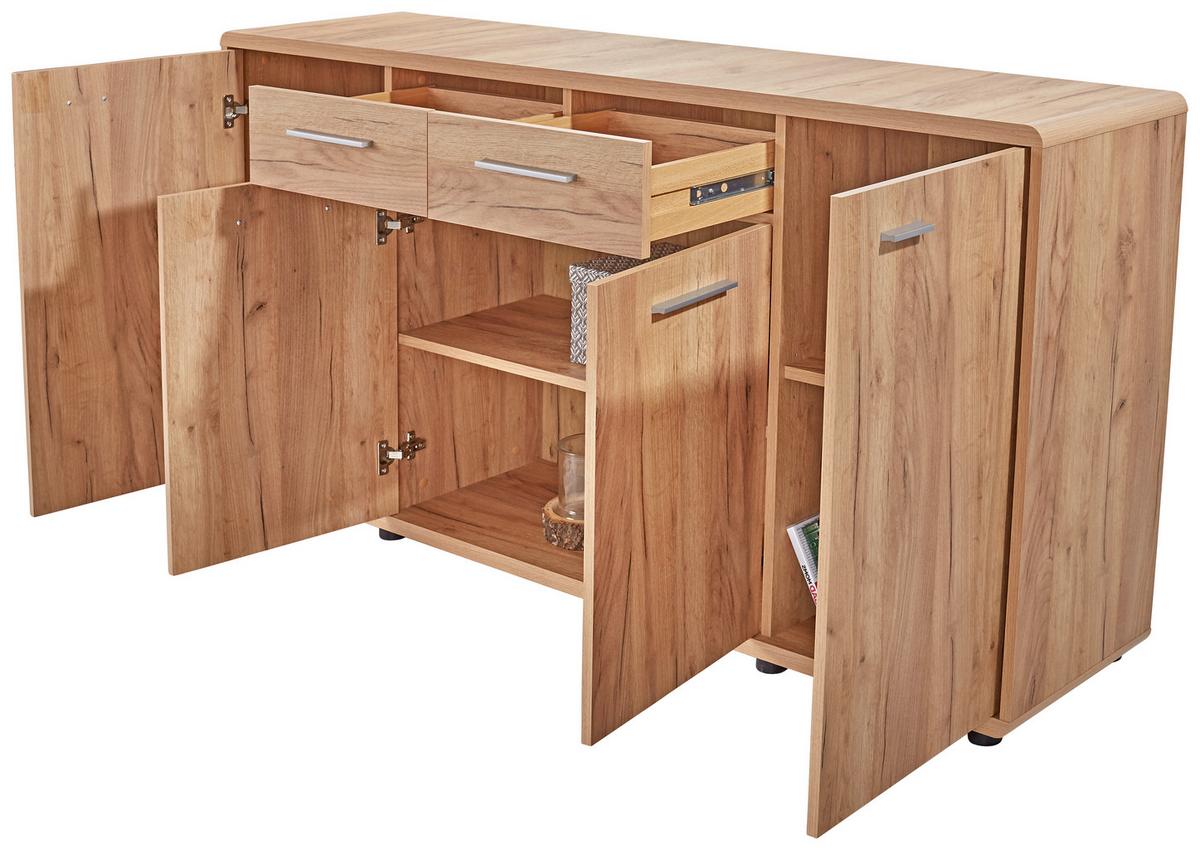 Comodă FONTANA - culoare lemn stejar, Modern, material pe bază de lemn (174/87/40cm) - Modern Living