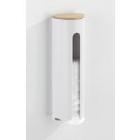 Cutie dischete demachiante Laresa - Modern, plastic/lemn (8/25/7cm) - Wenko