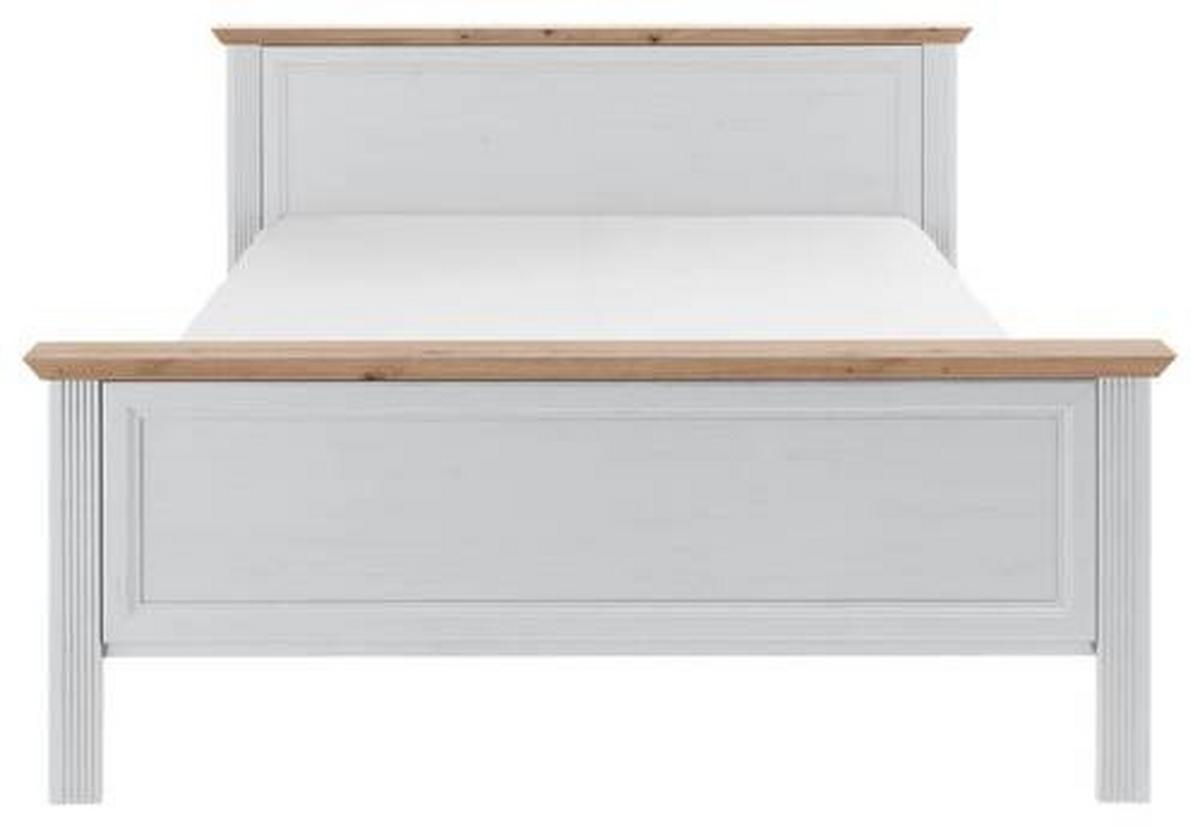 Klasični Krevet Jasmin Ii - bijela/hrast Artisan, Lifestyle, drvni materijal/plastika (160/200cm) - Modern Living