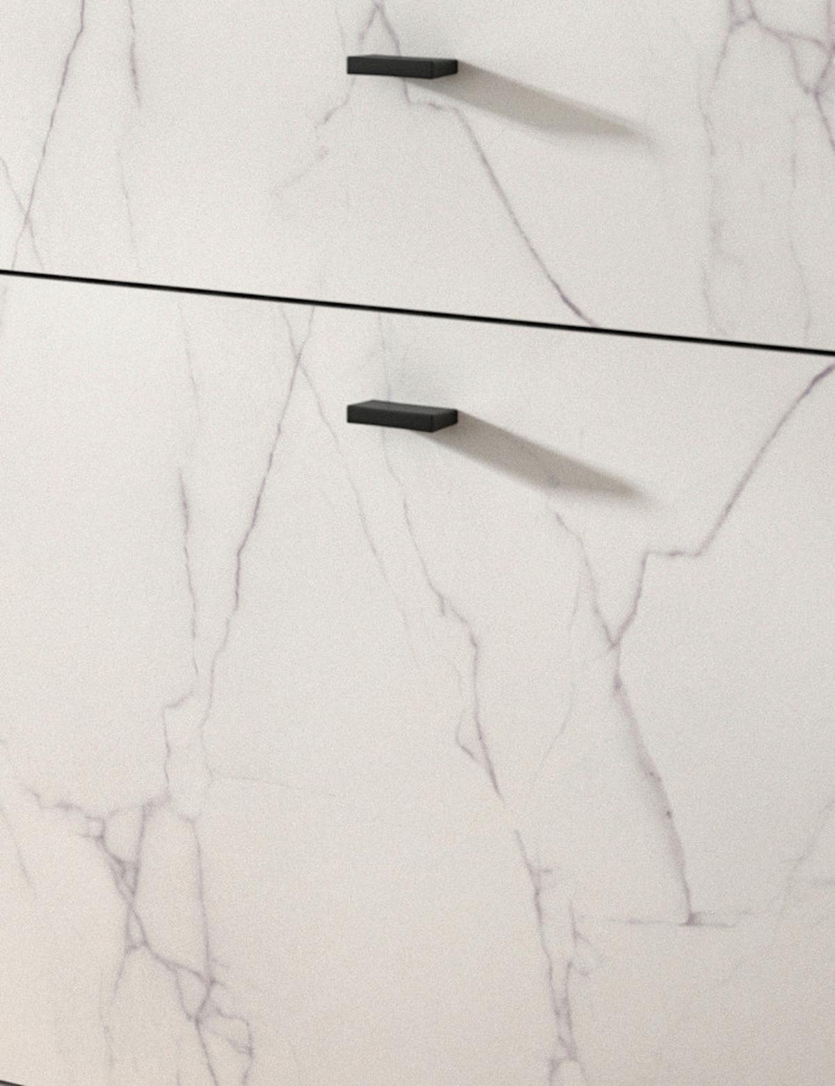 Tv Komoda Stone - bijela/crna, Design, drvni materijal/plastika (180/62/40cm) - Modern Living