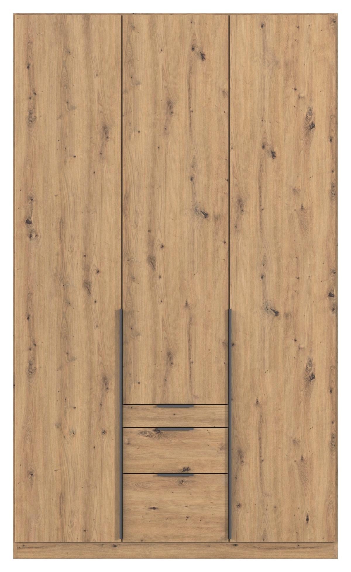 Ormar S Klasičnim Vratima Alabama - siva/tamno siva, Moderno, drvni materijal/metal (136/229/54cm) - Modern Living