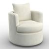FAUTEUIL MARIETA - Wit/Zwart, Modern, Hout/Textiel (77/81/77cm) - Bessagi Home